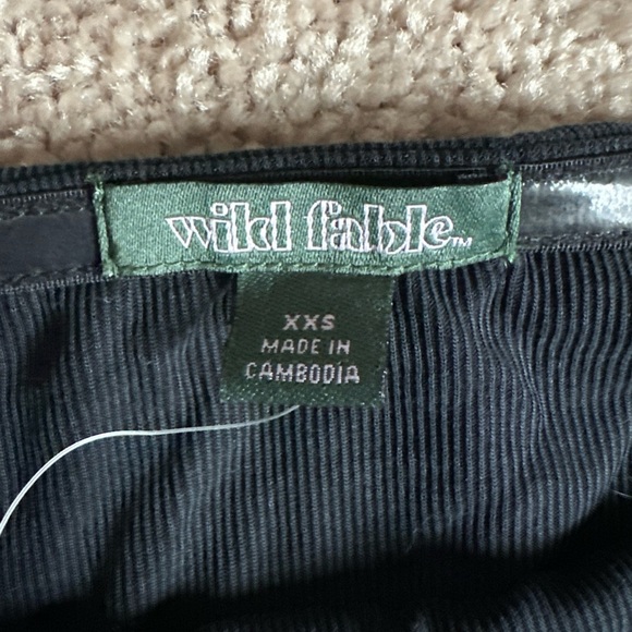 NWT, Wild Fable Black Ruched Strapless Women's Romper - Picture 2 of 3